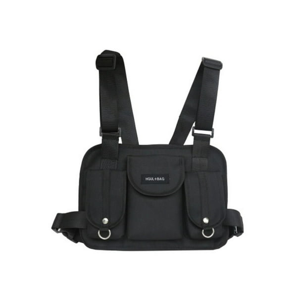 Unisex Harness Chest Rig Waist Bag Hip-Hop Fanny Front Cycling Pack Bag